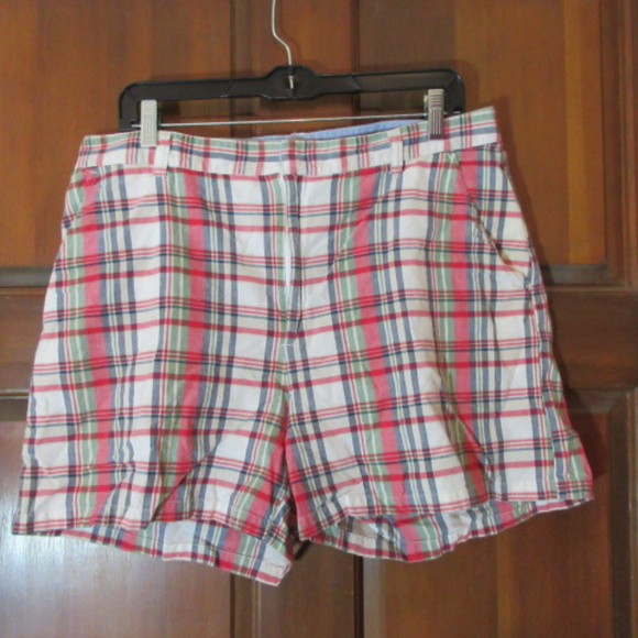 mens cotton plaid shorts